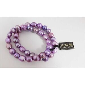 New Honora Lavender Purple Pearl 2‎ Bracelets